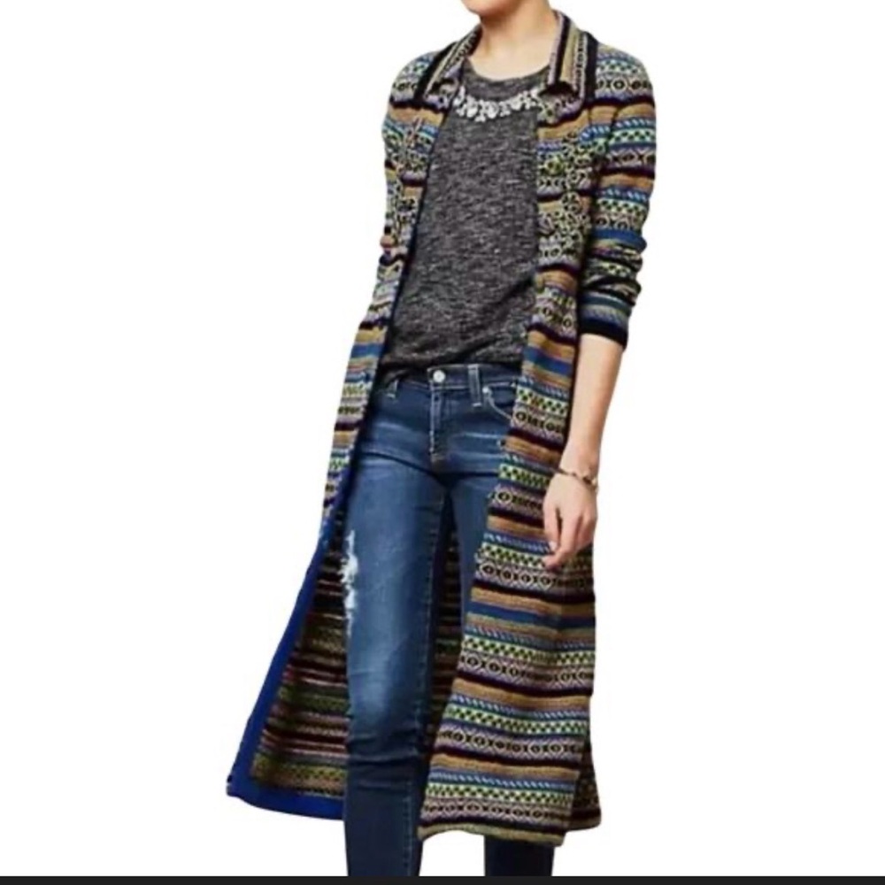 New Sleeping on snow Nordic Long Cardigan Sweater jacket